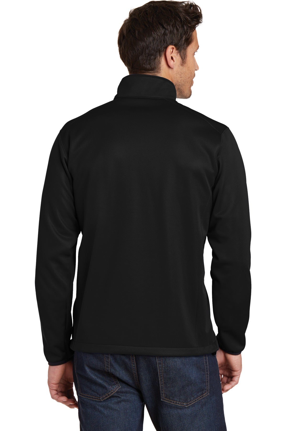 Black Eddie Bauer Weather-Resist Soft Shell Jacket. EB538