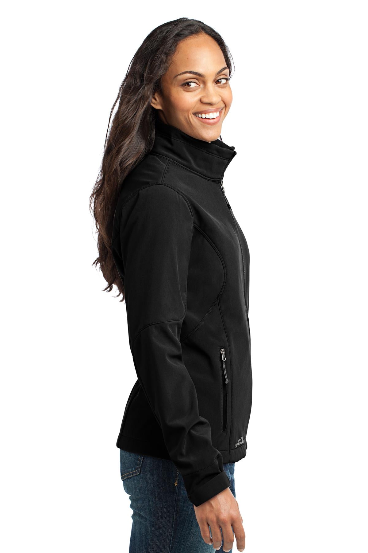 Black Eddie Bauer Women's Soft Shell Jacket. EB531