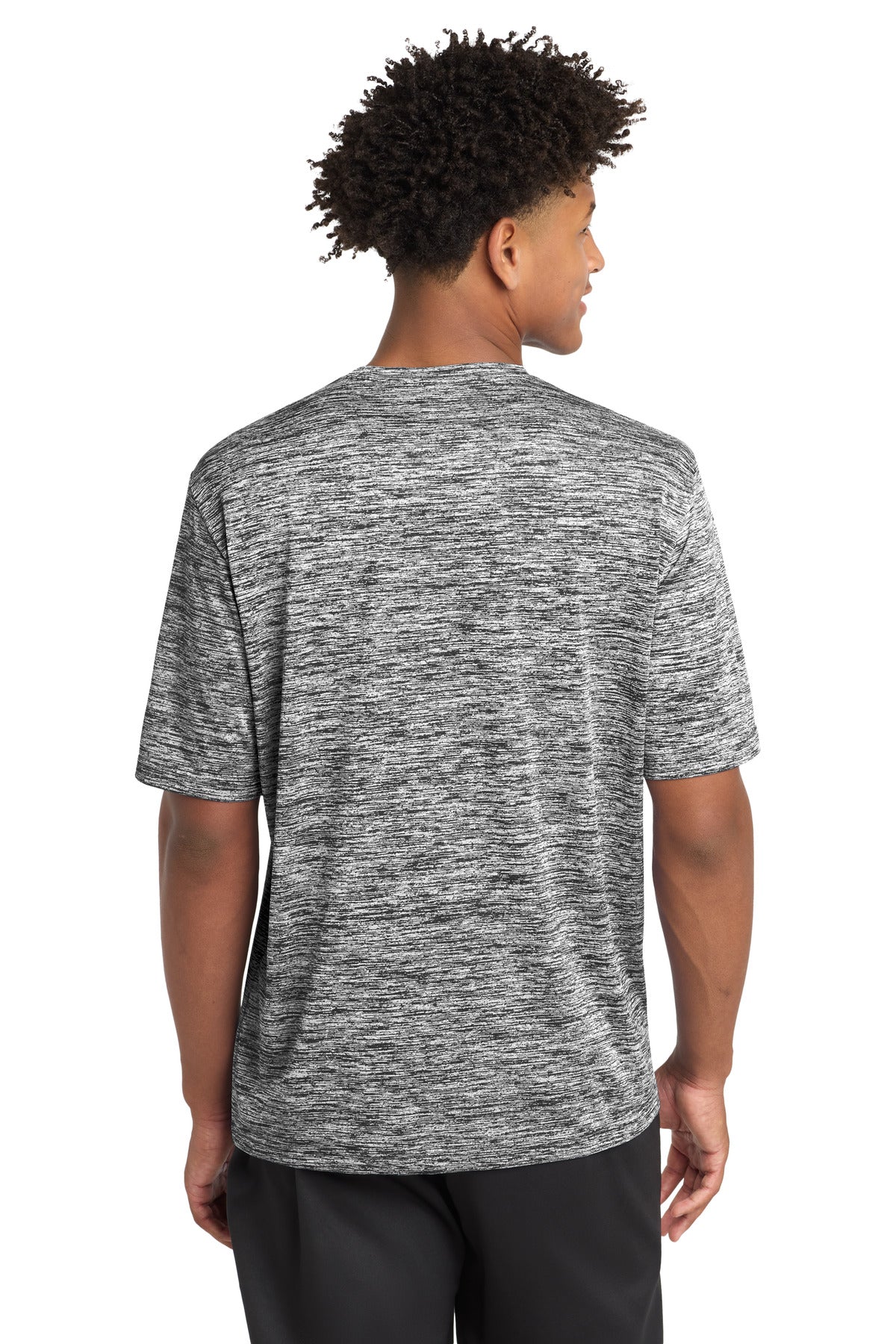 Black Electric Sport-Tek PosiCharge Electric Heather Tee. ST390
