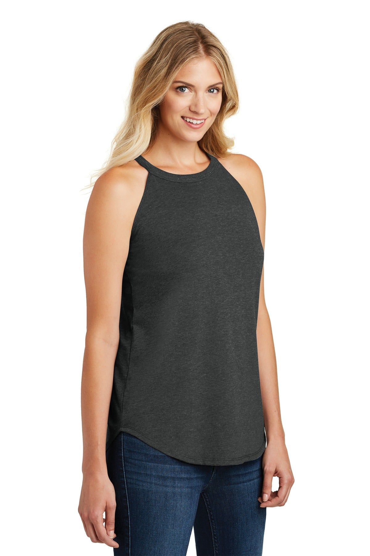 Black Frost District Women's Perfect Tri Rocker Tank. DT137L