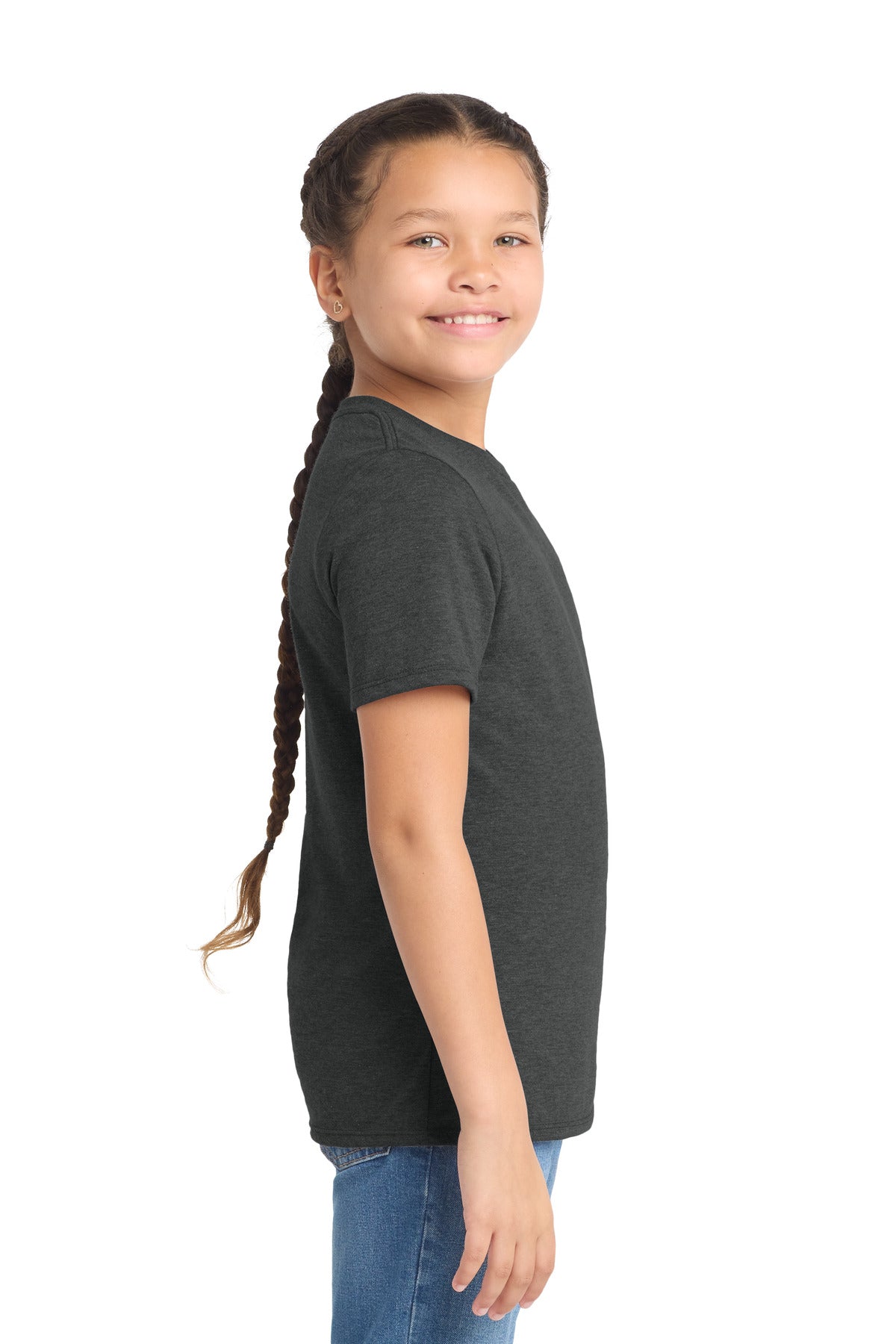Black Frost District Youth Perfect Tri Tee. DT130Y