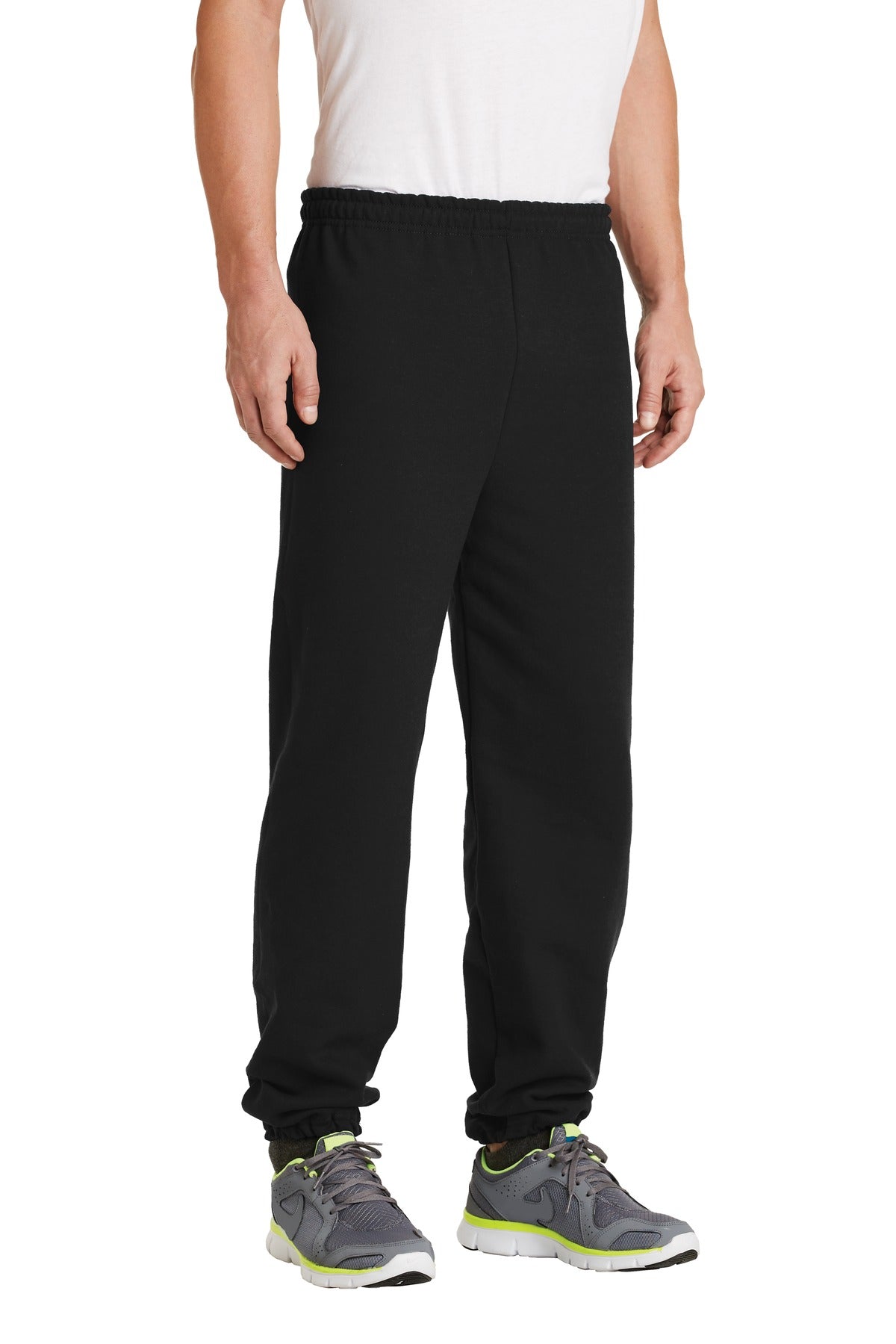 Black Gildan Heavy Blend Sweatpant. 18200
