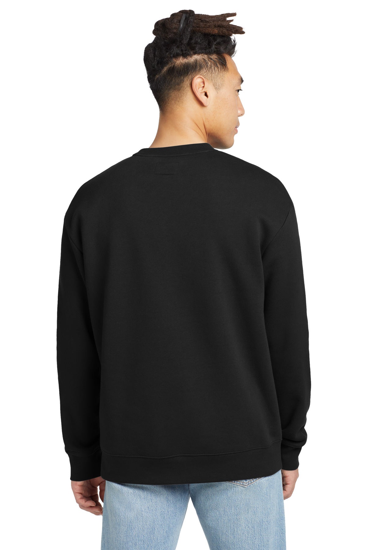 Black New Era Heritage Fleece Pocket Crew NEA527