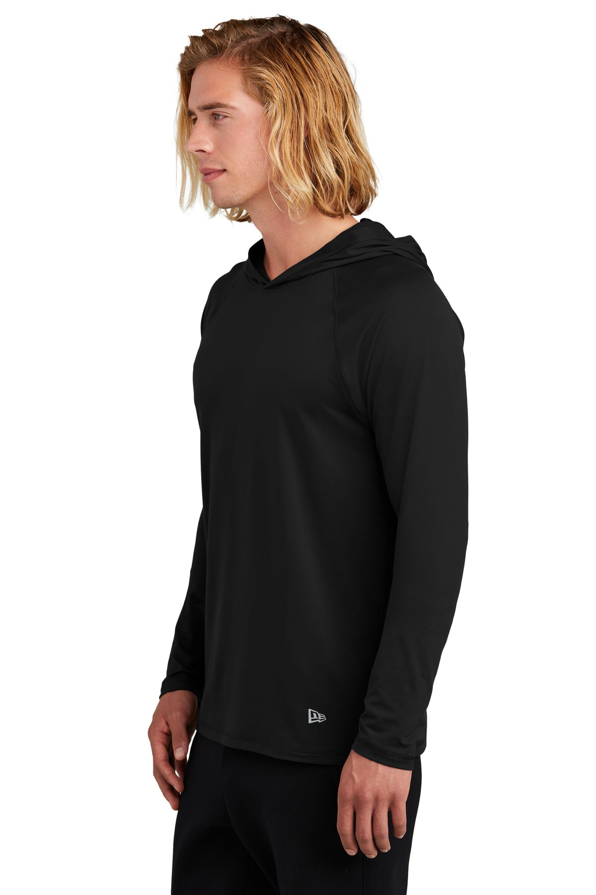 Black New Era Power Long Sleeve Hoodie NEA229
