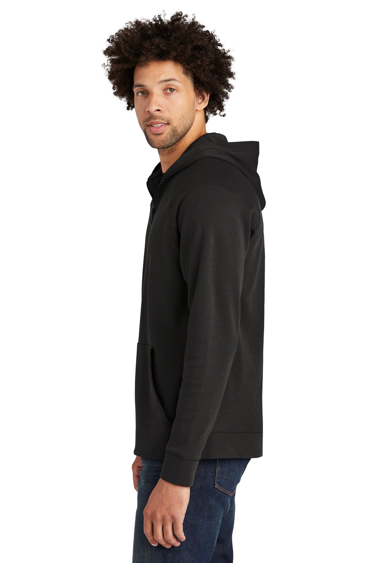 Black New Era STS 1/4-Zip Hoodie NEA541