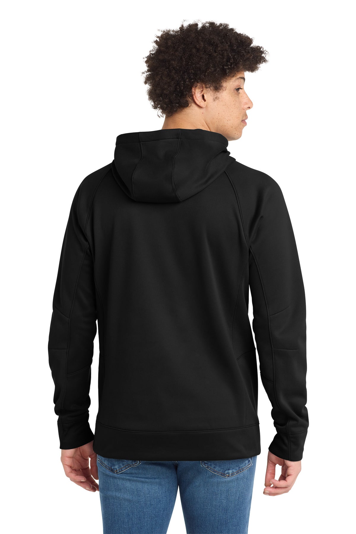 Black New Era Venue Fleece Pullover Hoodie. NEA520