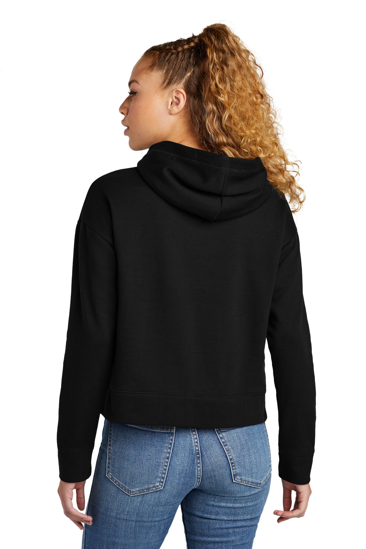 Black New Era Women's Comeback Fleece Pullover Hoodie LNEA550