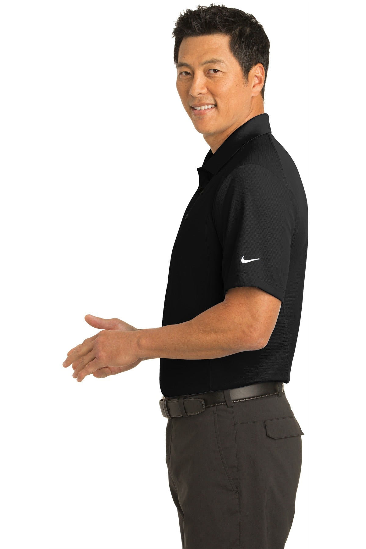 Black Nike Dri-FIT Classic Polo. 267020