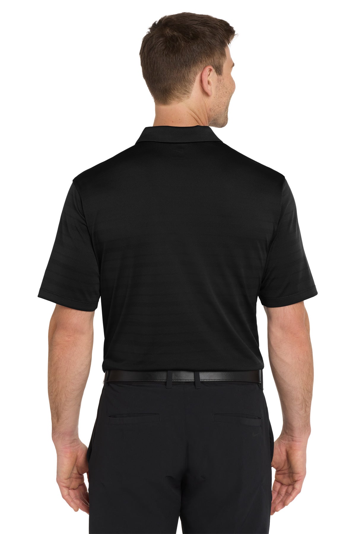 Black Nike Dri-FIT Vapor Jacquard Polo NKDC2115