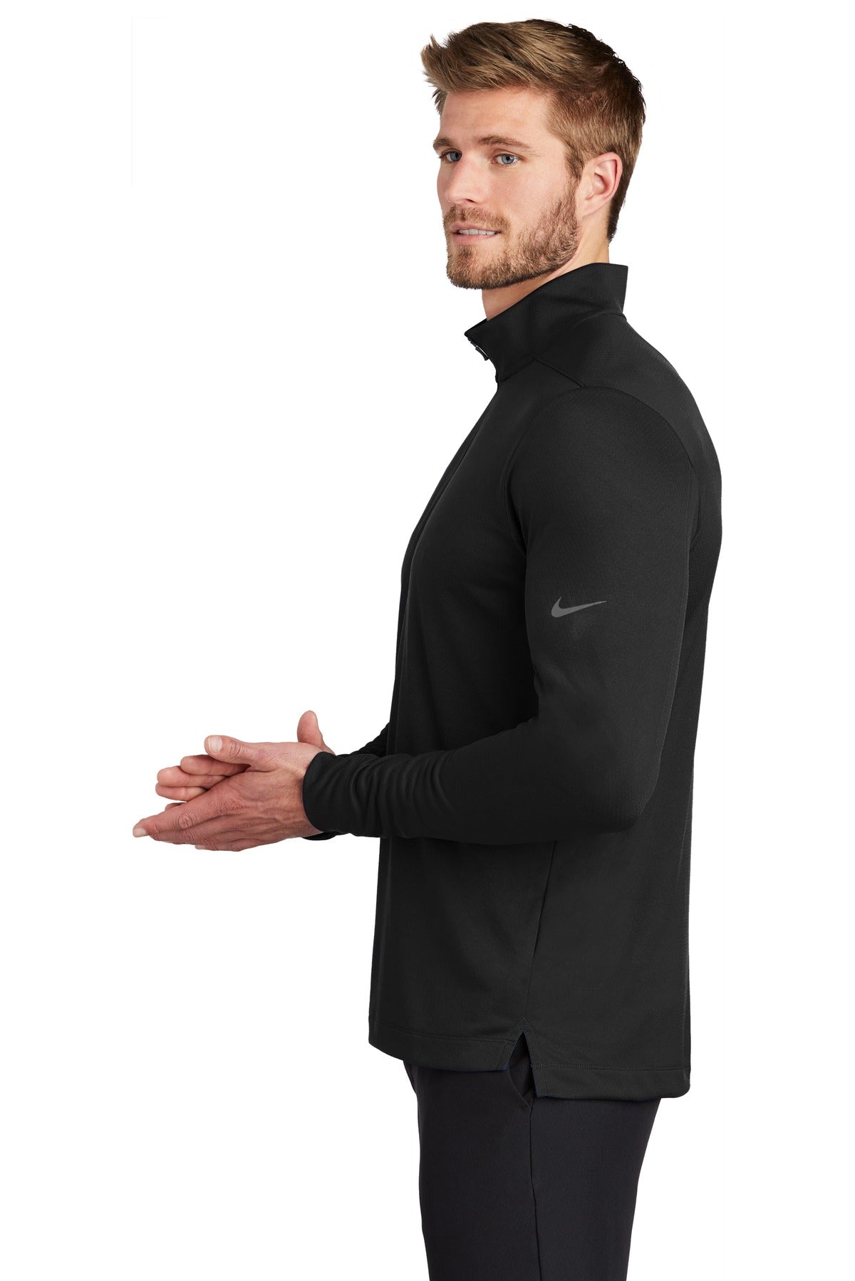 Black Nike Dry 1/2-Zip Cover-Up NKBV6044