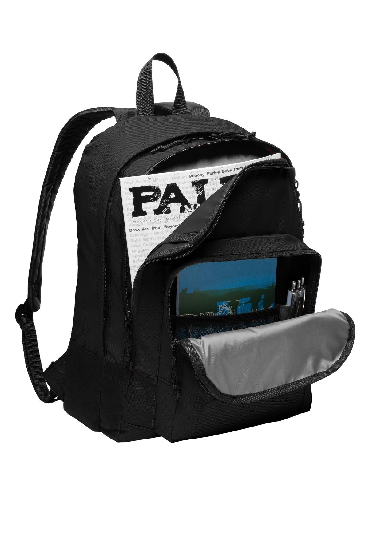 Black Port Authority Basic Backpack. BG204