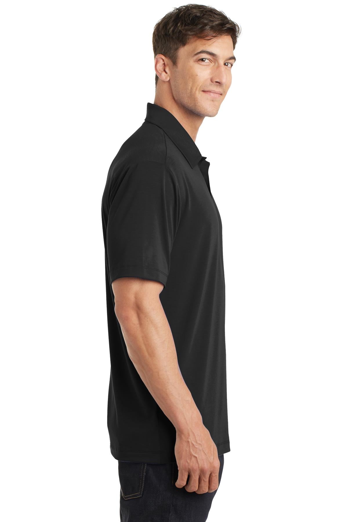 Black Port Authority Cotton Touch Performance Polo. K568