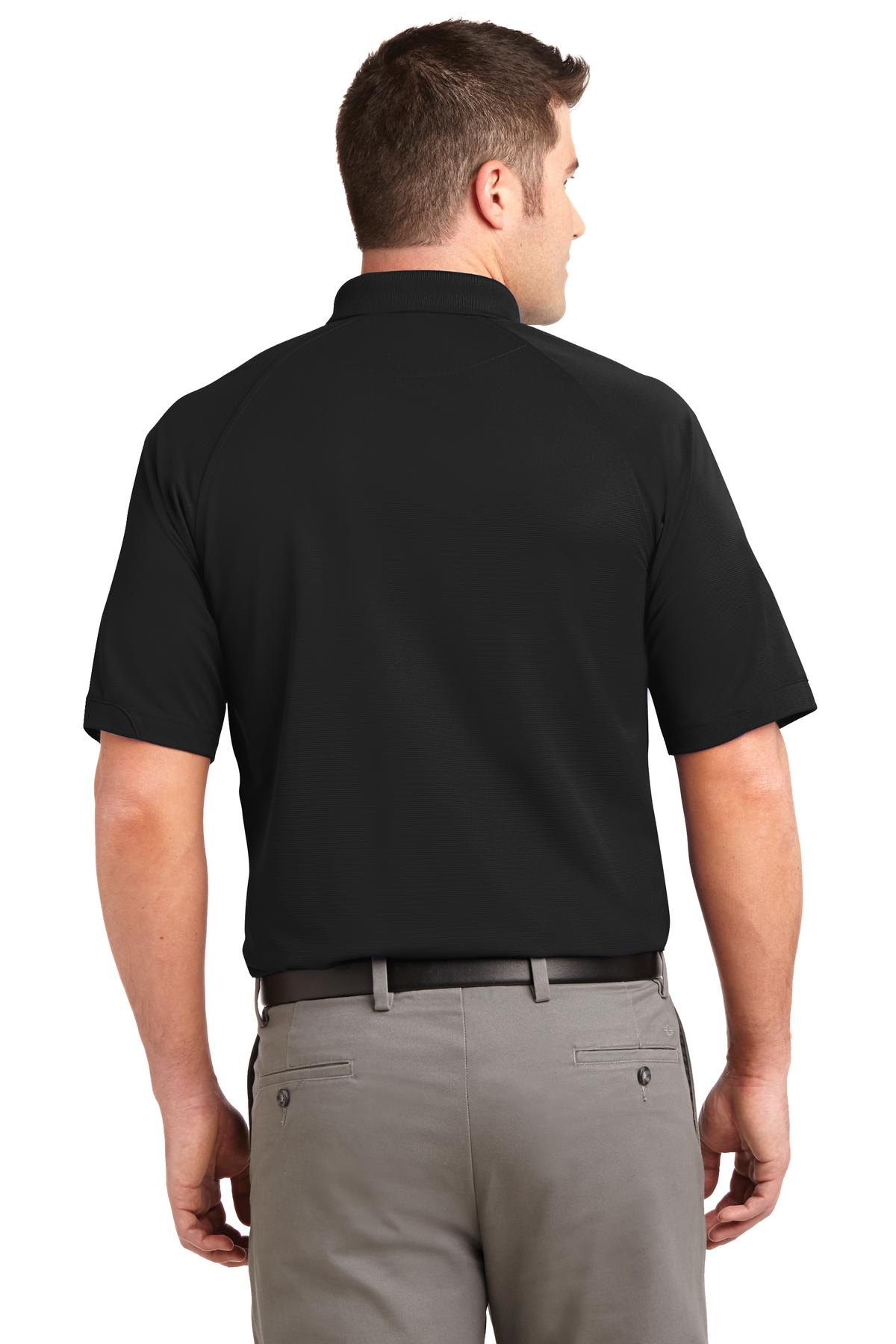 Black Port Authority Dry Zone Ottoman Polo. K525