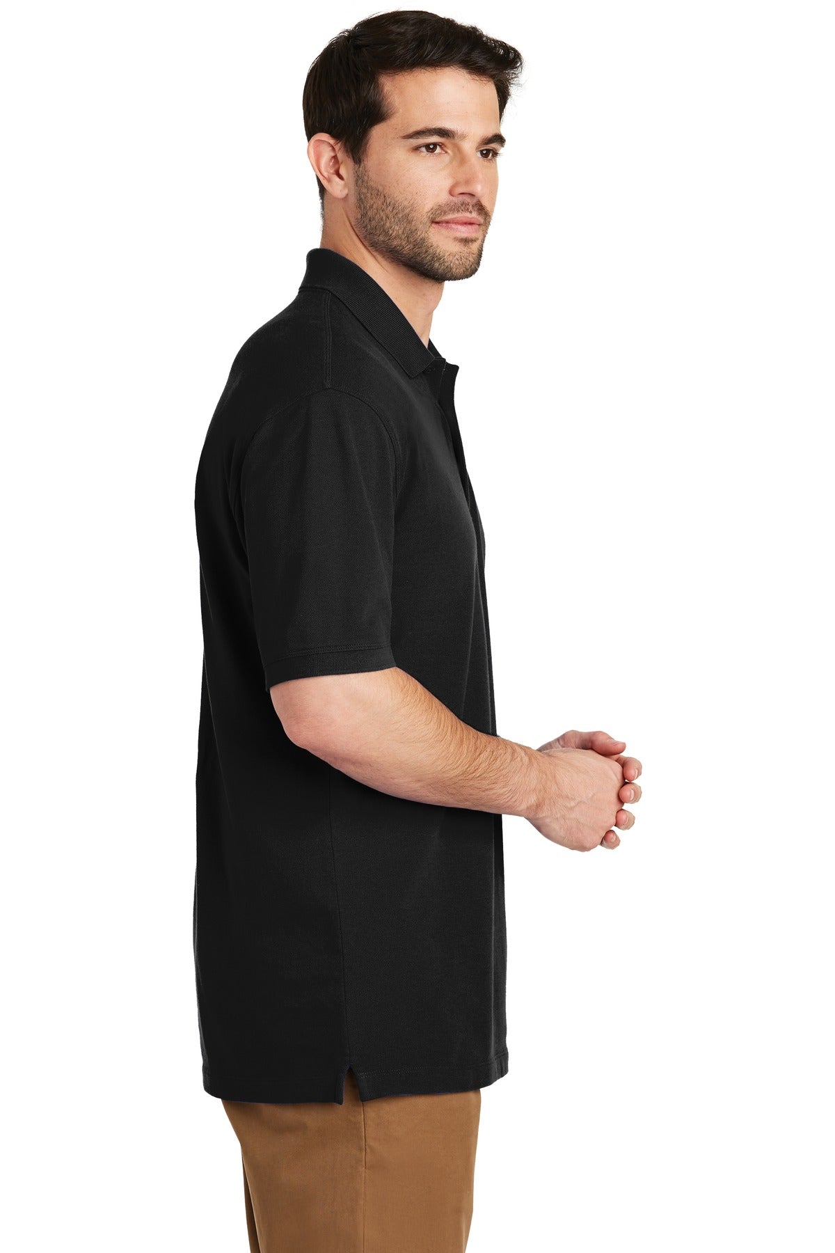 Black Port Authority EZCotton Polo. K8000
