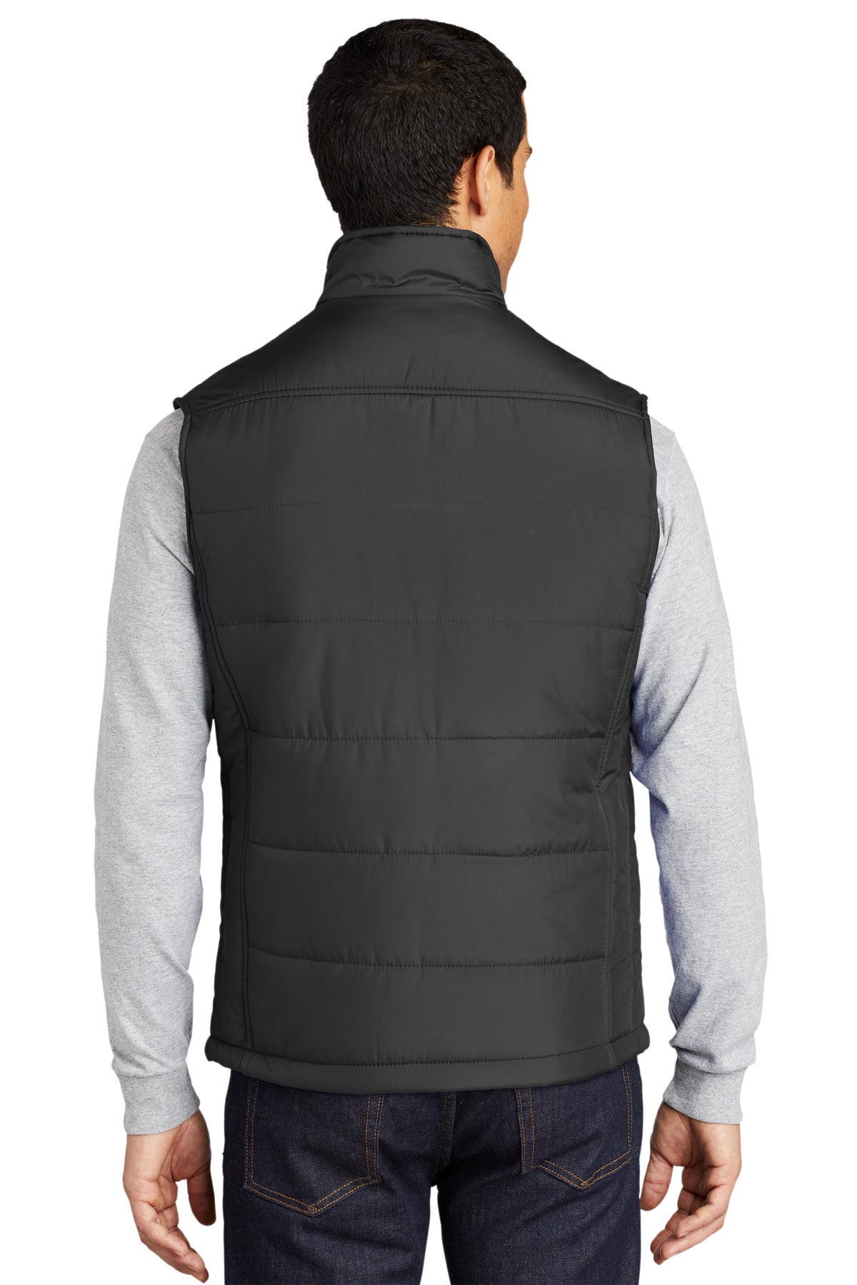 Black Port Authority Puffy Vest. J709