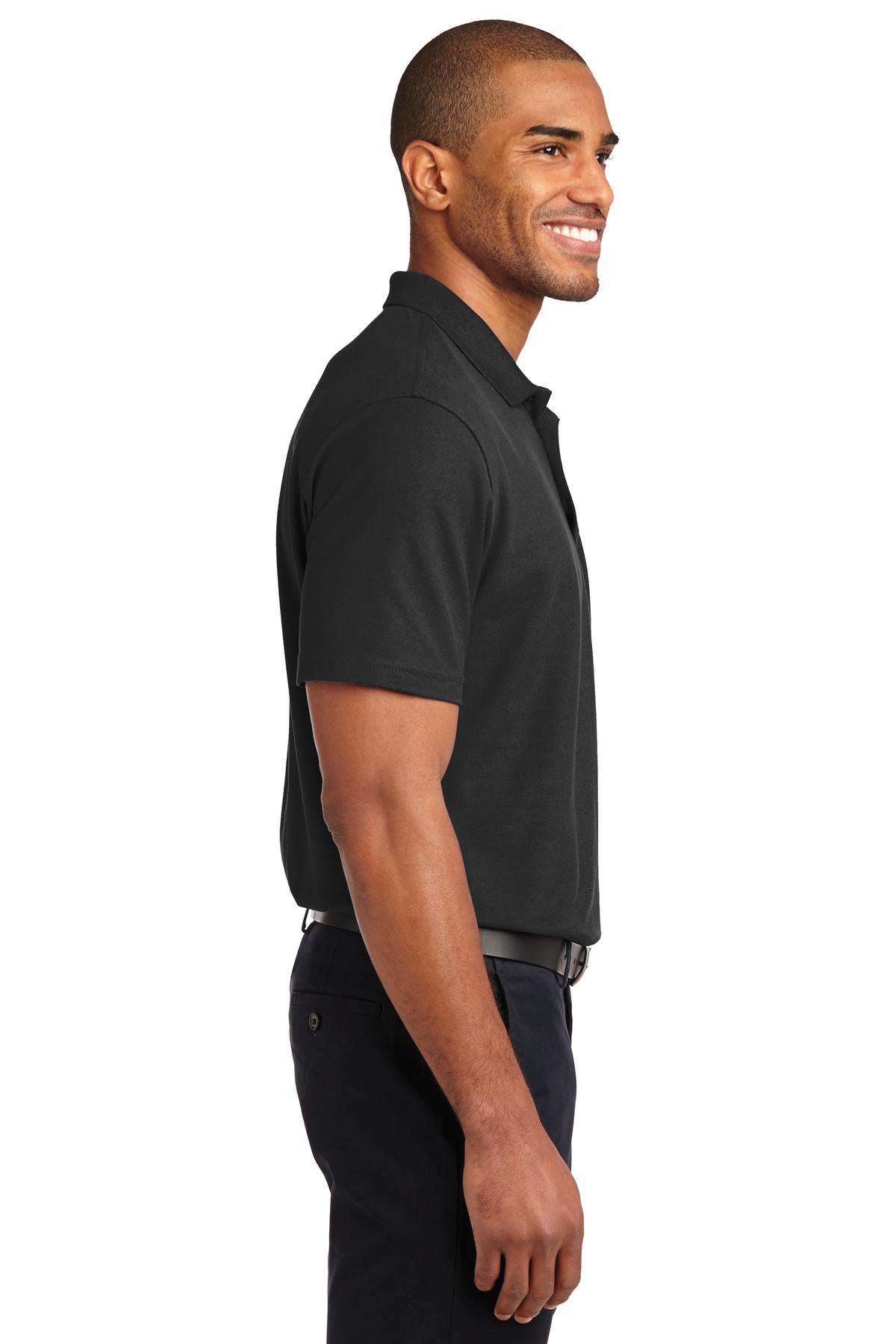 Black Port Authority Stain-Release Polo. K510