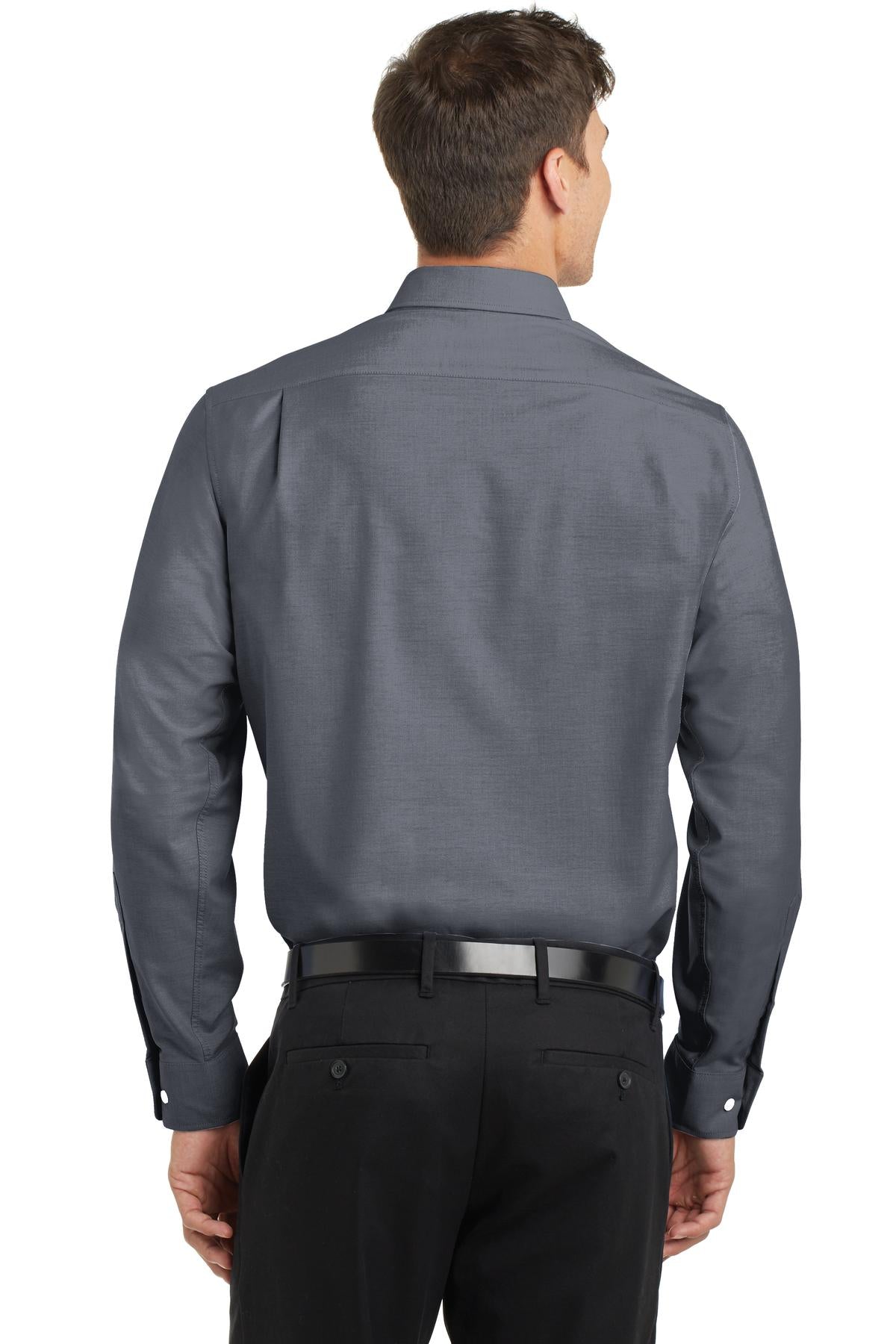 Black Port Authority SuperPro Oxford Shirt. S658