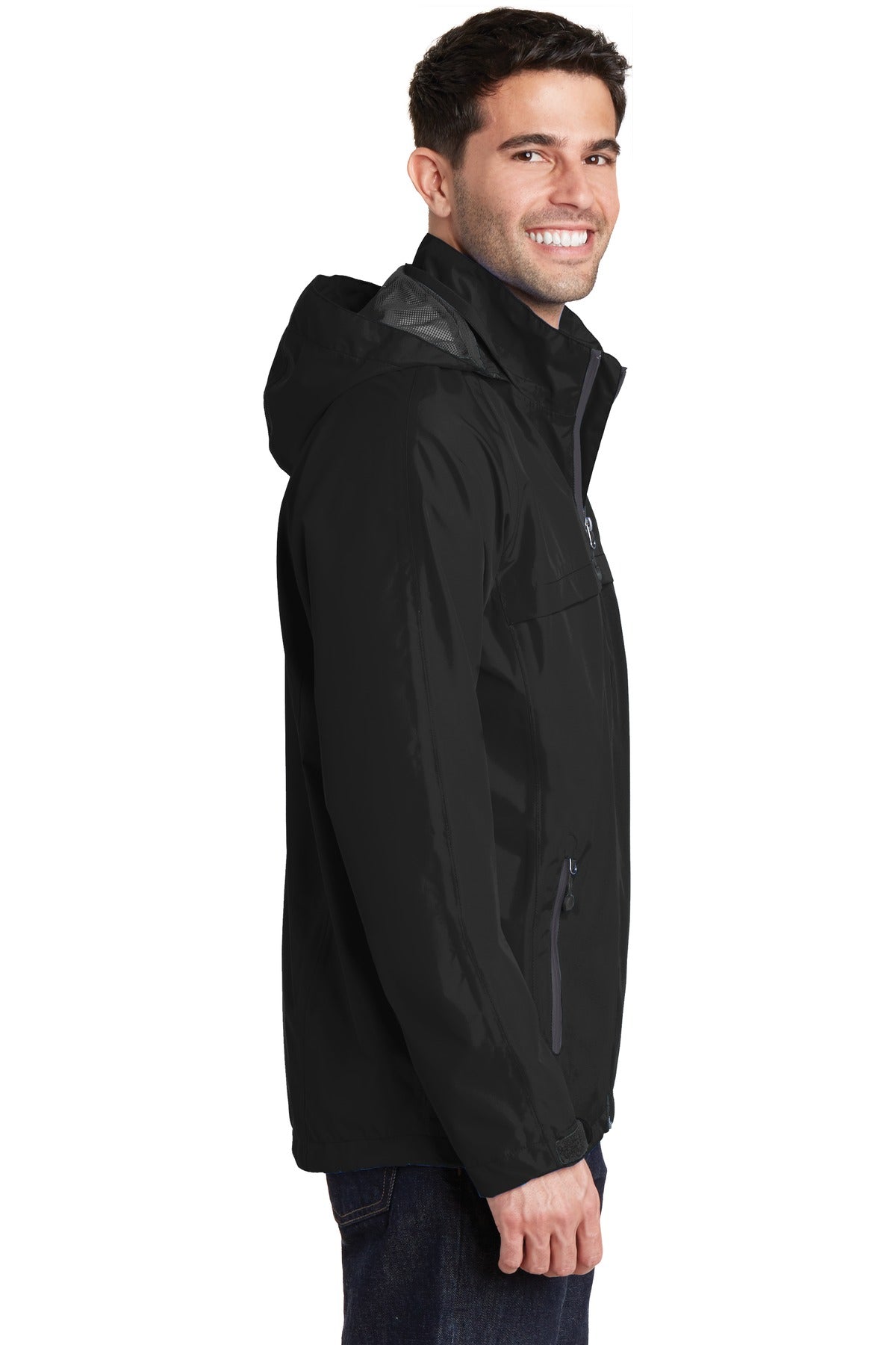 Black Port Authority Torrent Waterproof Jacket. J333