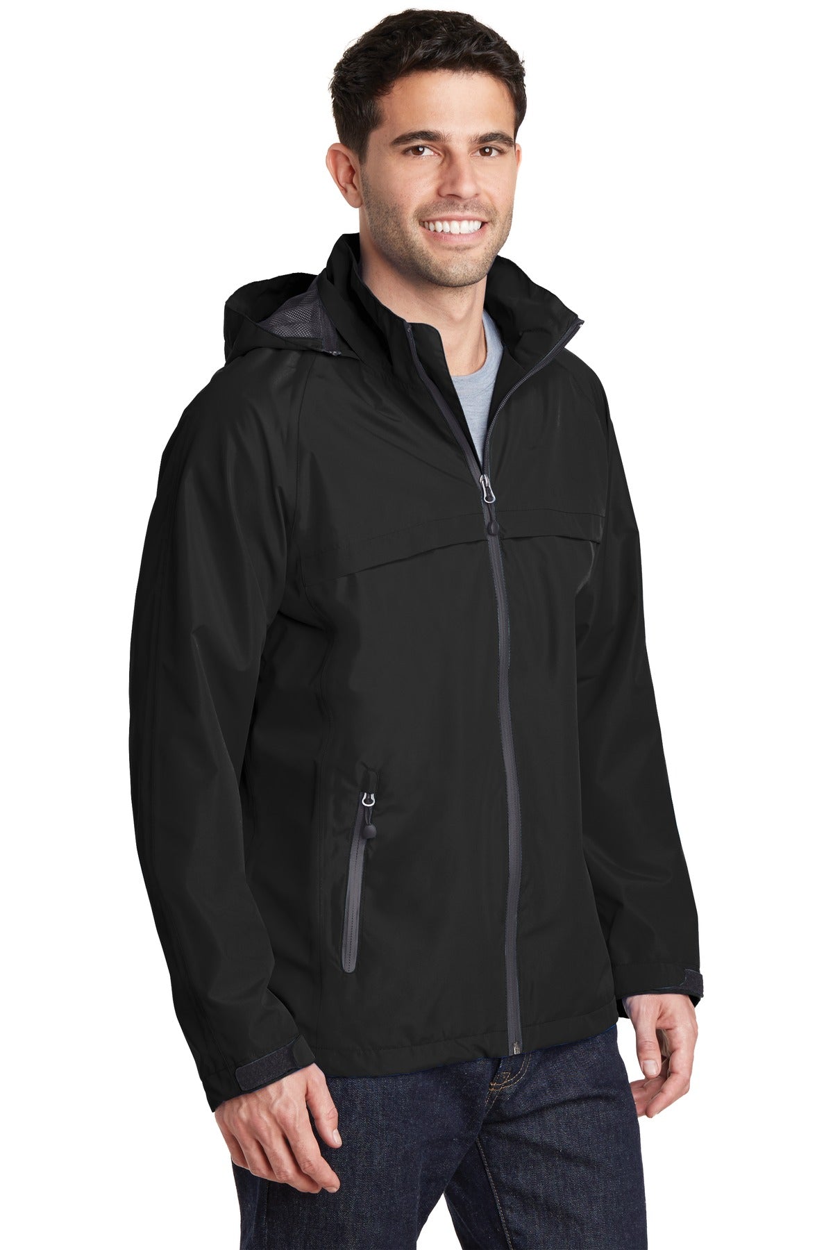 Black Port Authority Torrent Waterproof Jacket. J333