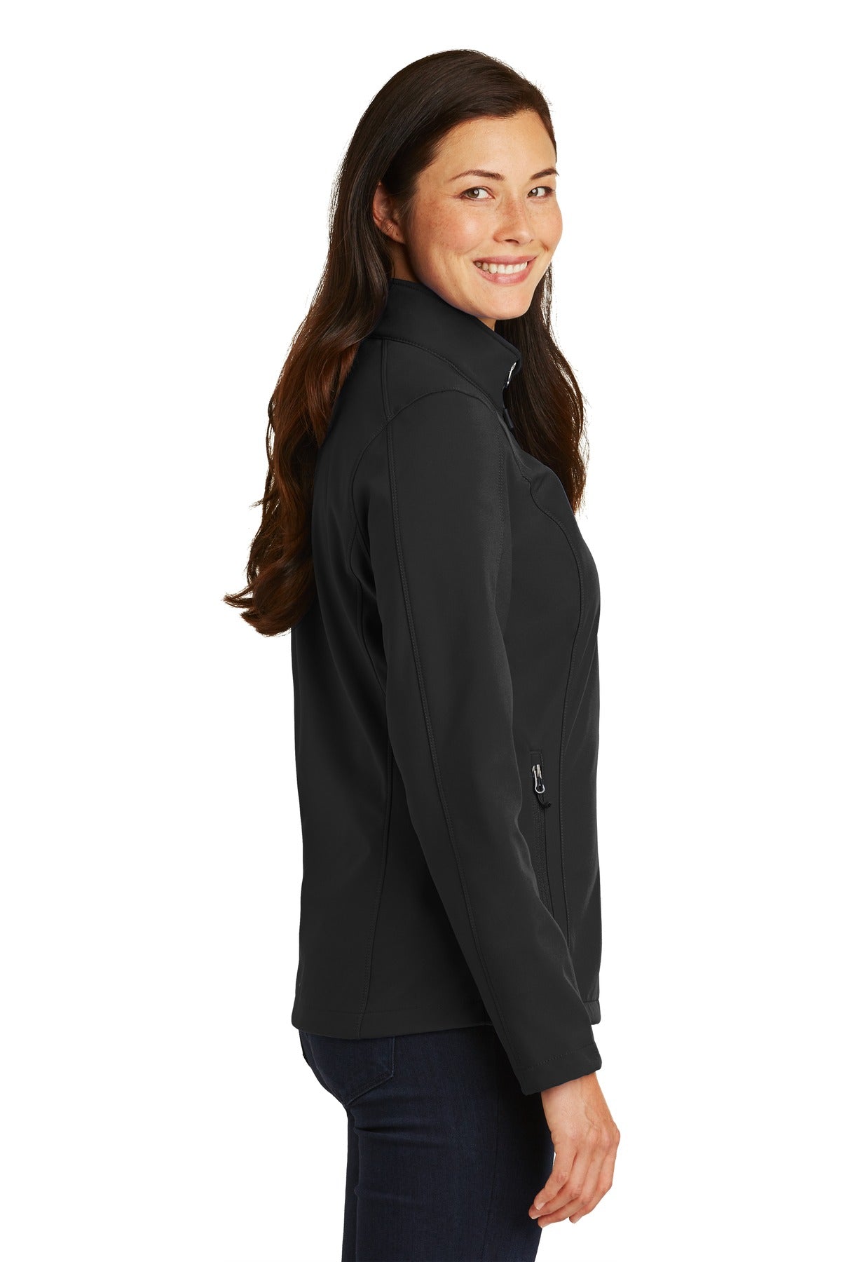 Black Port Authority Women's Core Soft Shell Jacket. L317