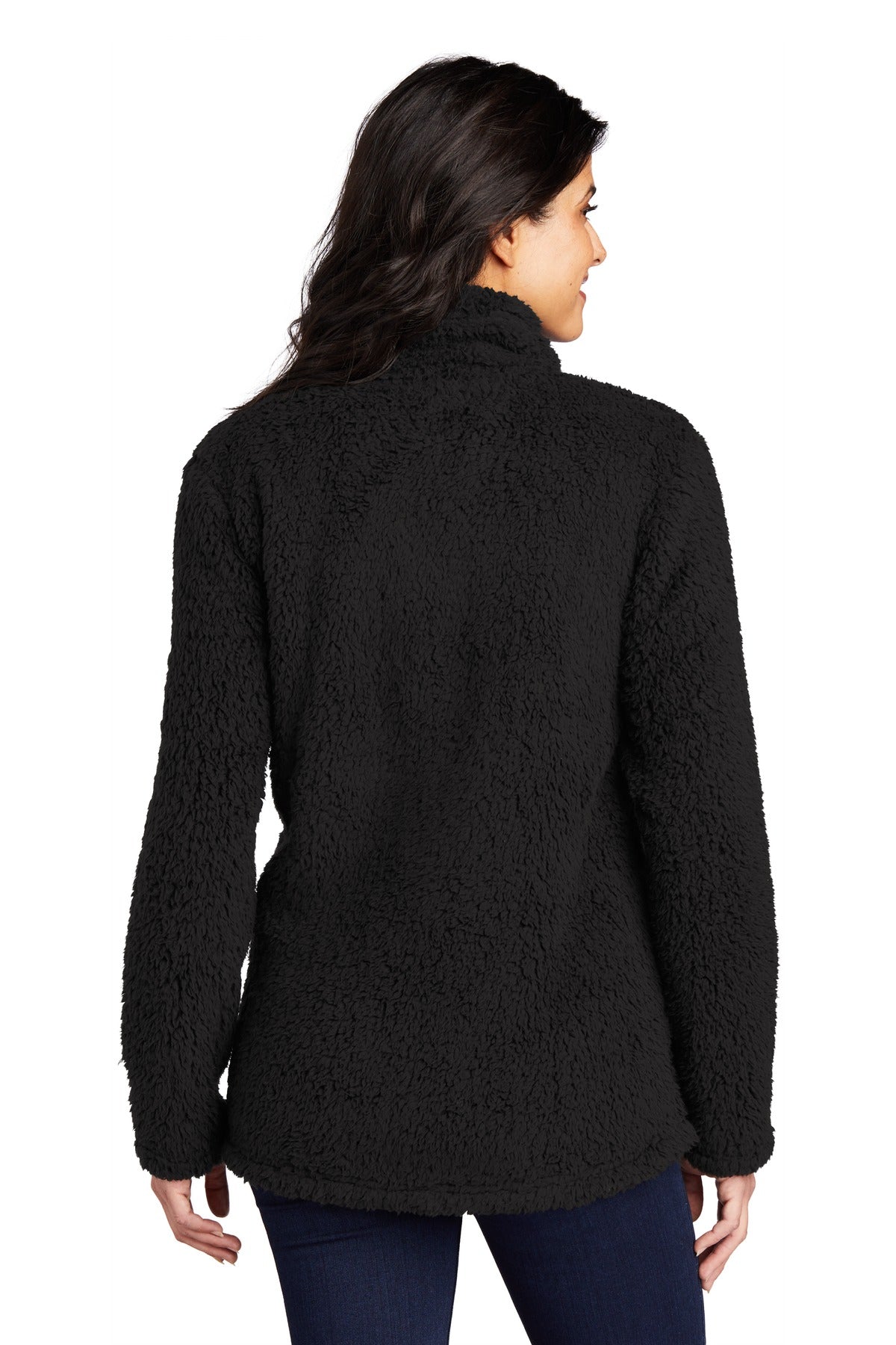 Black Port Authority Women's Cozy 1/4-Zip Fleece L130