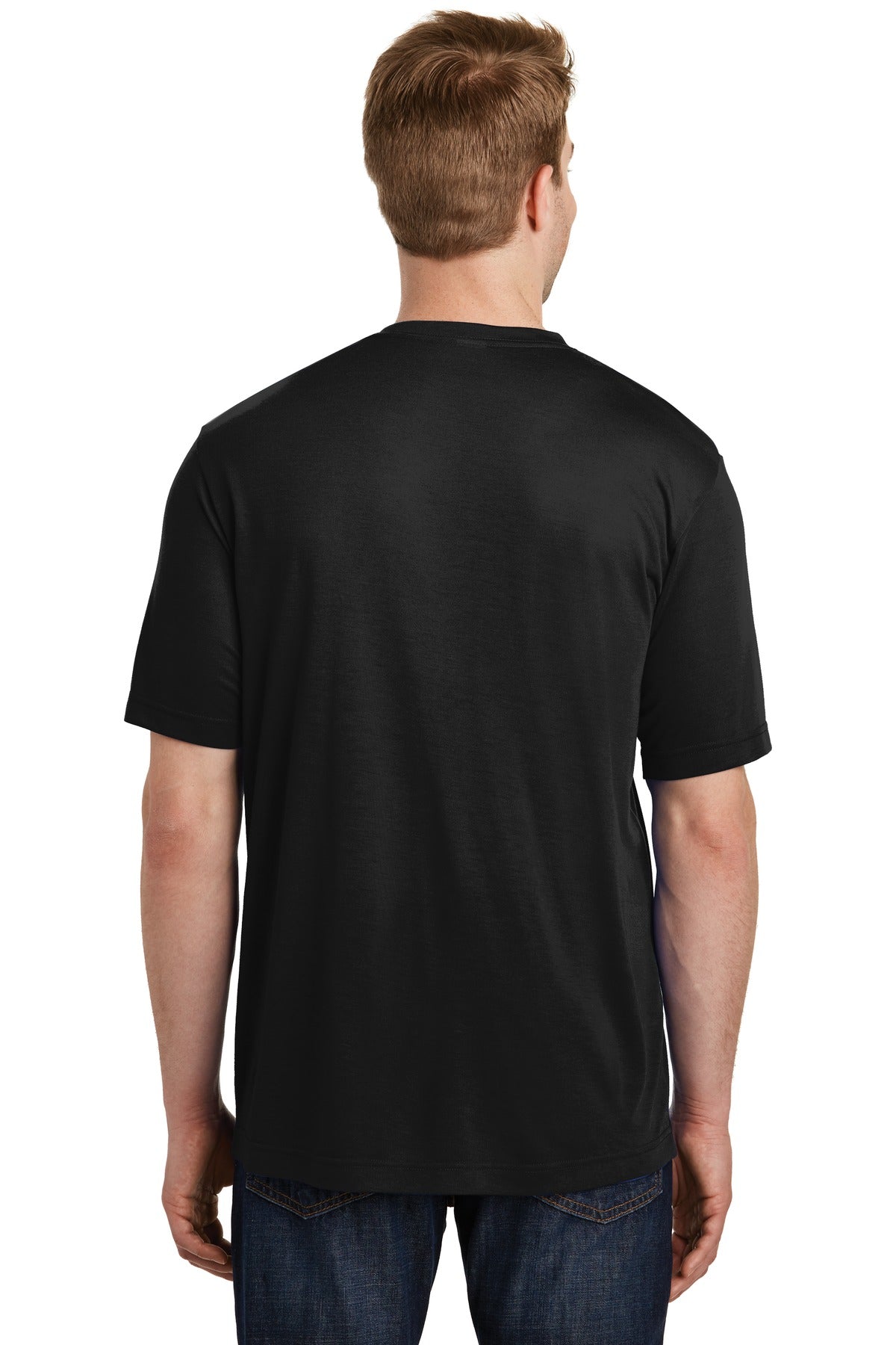 Black Sport-Tek PosiCharge Competitor Cotton Touch Tee. ST450