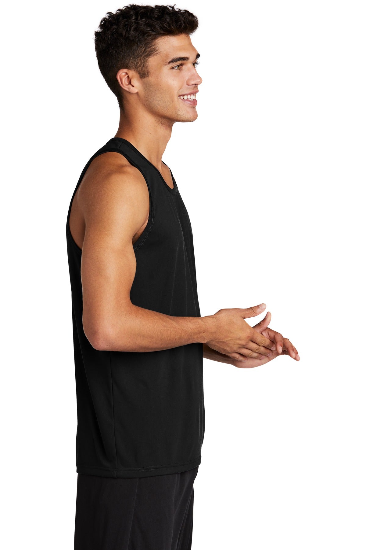 Black Sport-Tek PosiCharge Competitor Tank. ST356