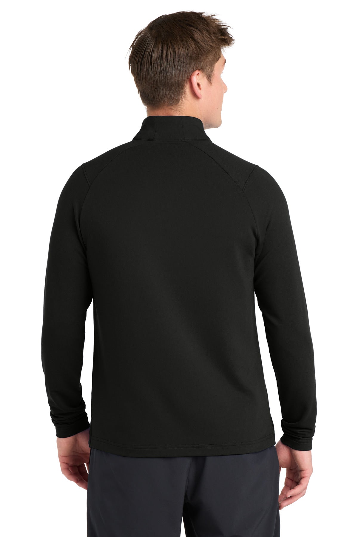Black Sport-Tek Sport-Wick Flex Fleece 1/4-Zip. ST561