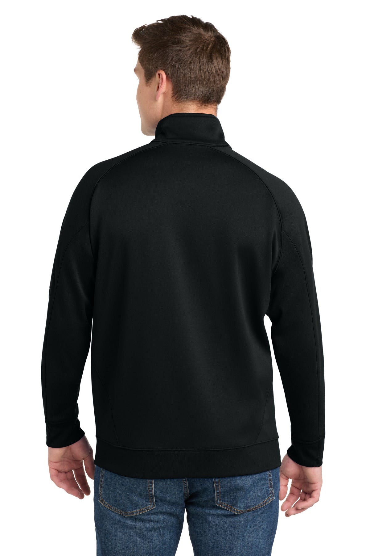 Black Sport-Tek Tech Fleece 1/4-Zip Pullover. F247