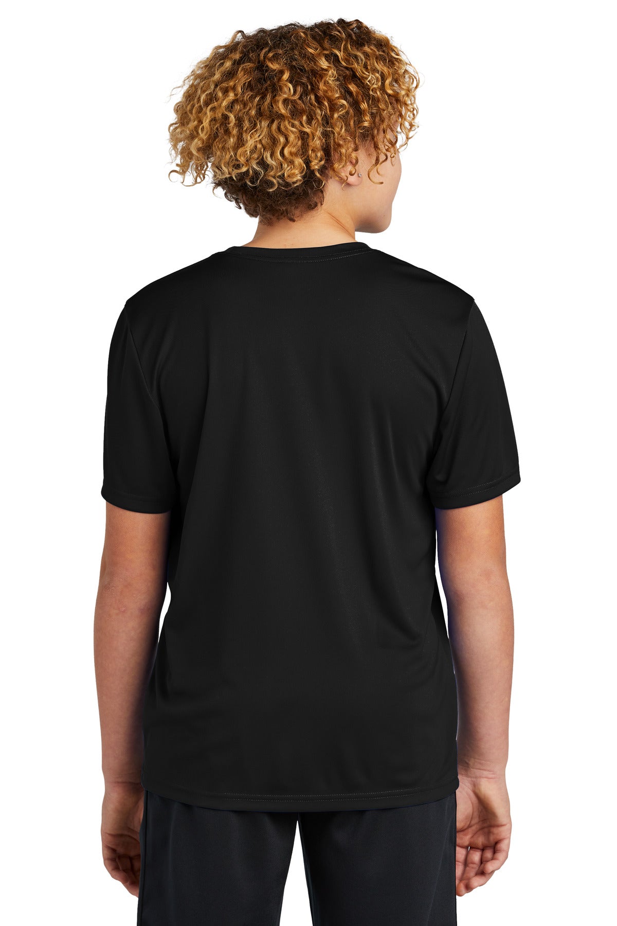 Black Sport-Tek Youth PosiCharge Re-Compete Tee YST720