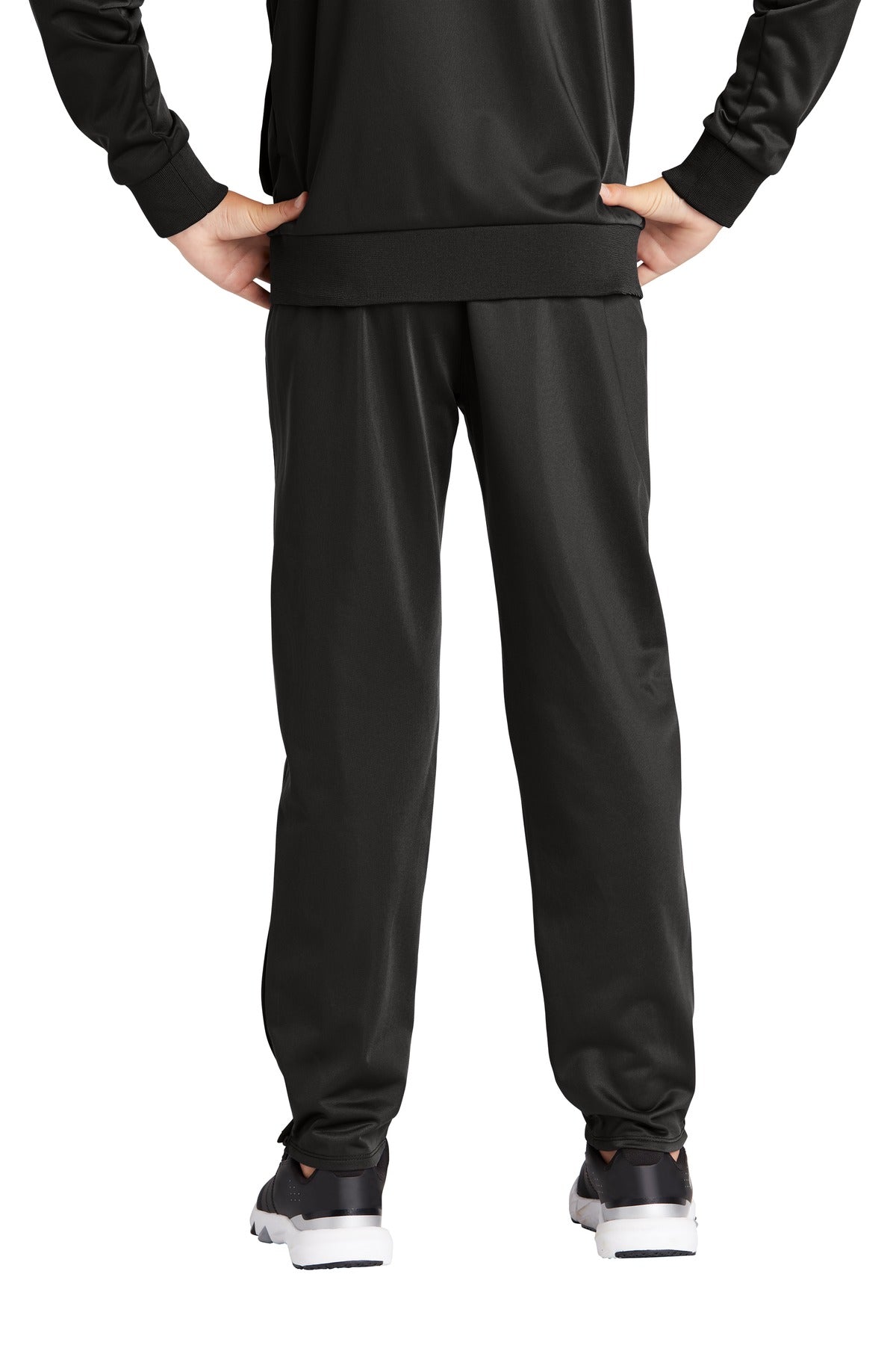Black Sport-Tek Youth Tricot Track Jogger. YPST95