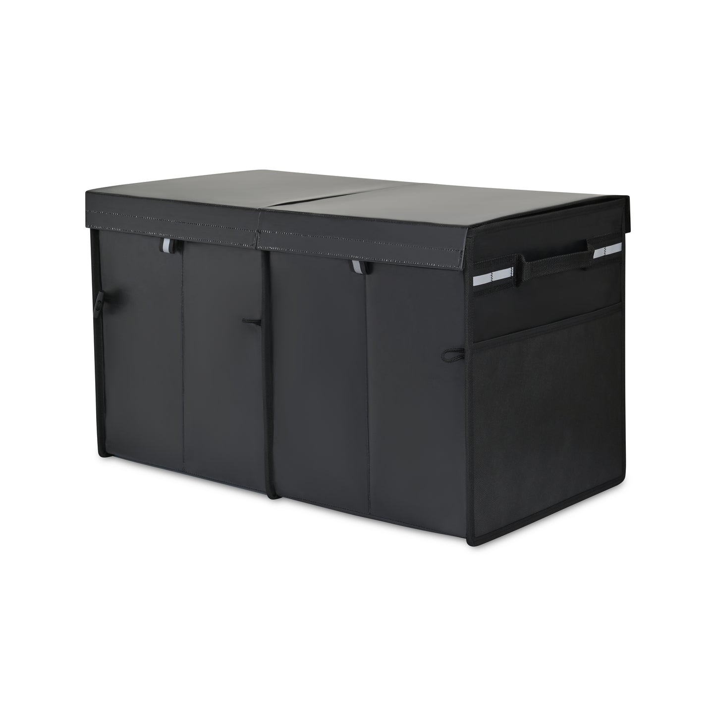 Black Structure Cargo Organizer with Lid plain