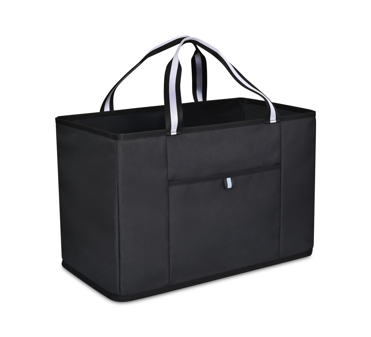 Black Structure Utility Tote plain
