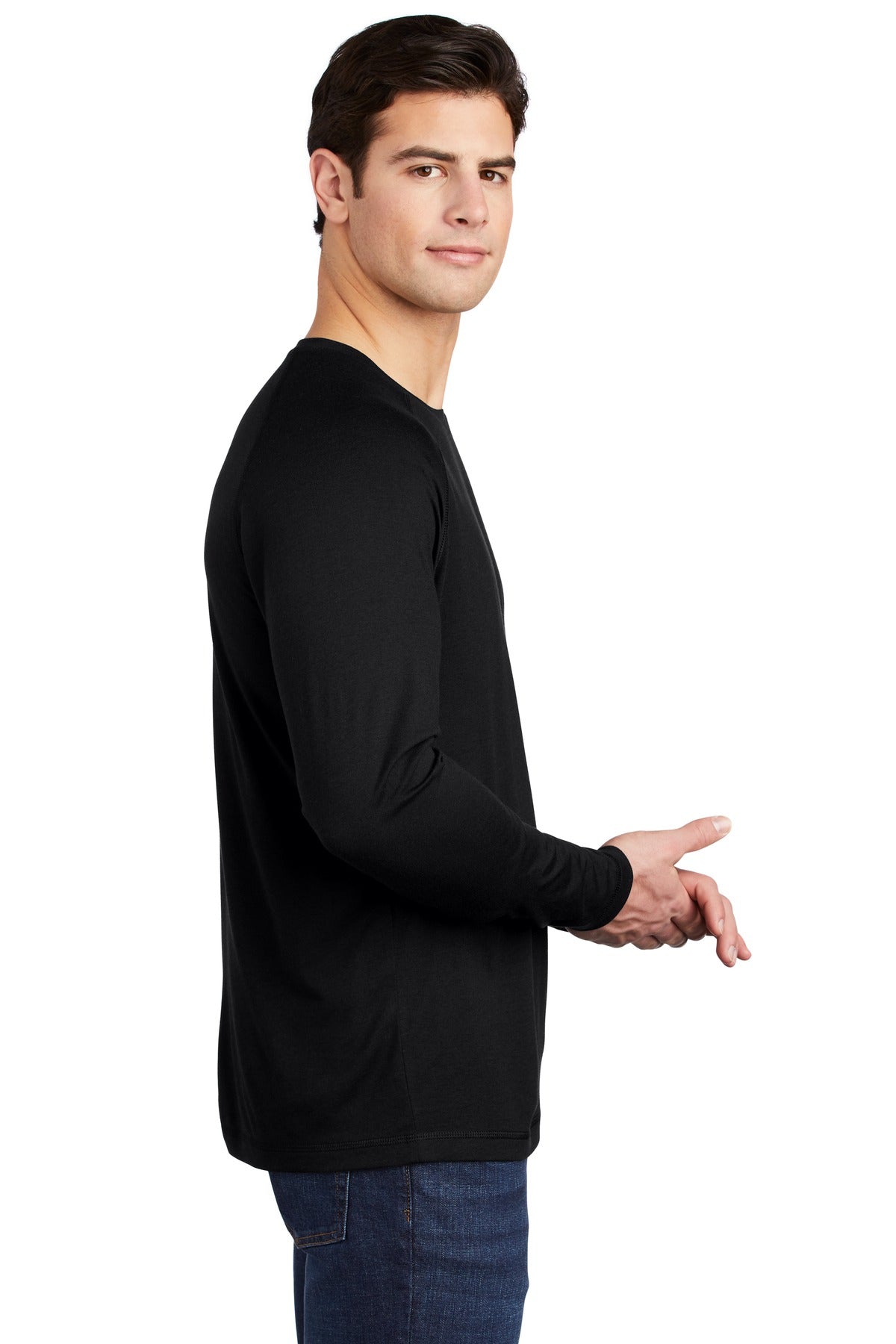 Black Triad So Sport-Tek PosiCharge Long Sleeve Tri-Blend Wicking Raglan Tee ST400LS