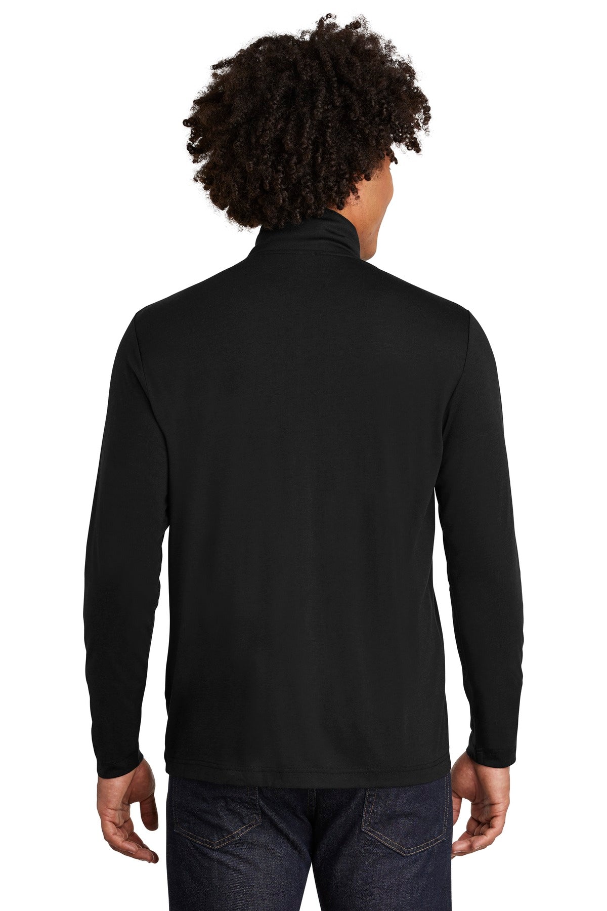 Black Triad So Sport-Tek PosiCharge Tri-Blend Wicking 1/4-Zip Pullover. ST407