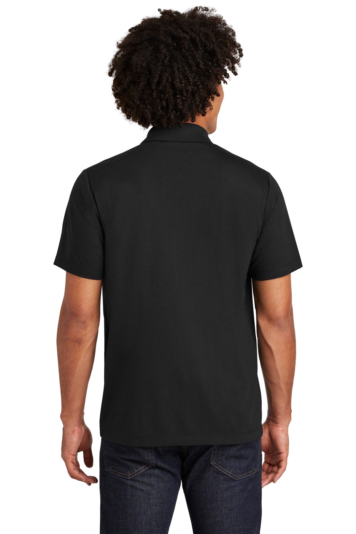 Black Triad So Sport-Tek PosiCharge Tri-Blend Wicking Polo. ST405