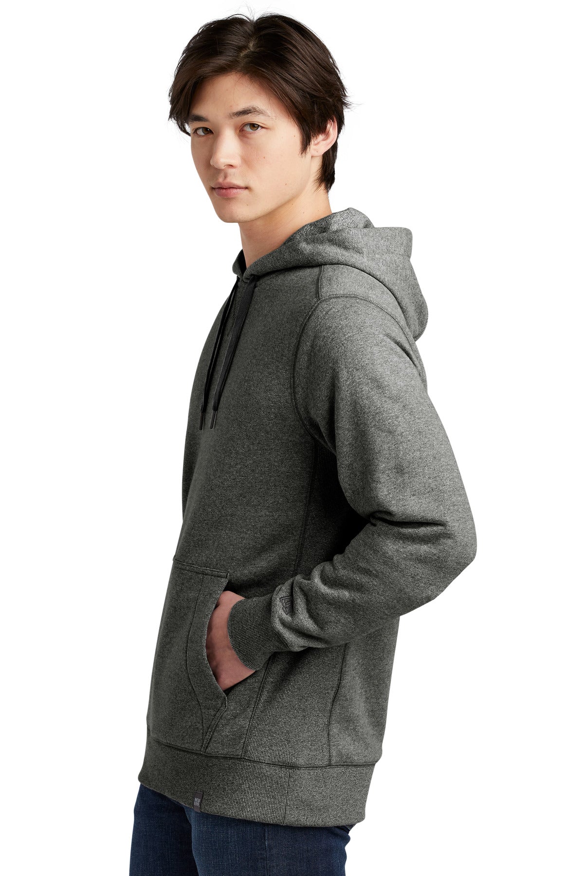 Black Twist New Era French Terry Pullover Hoodie. NEA500