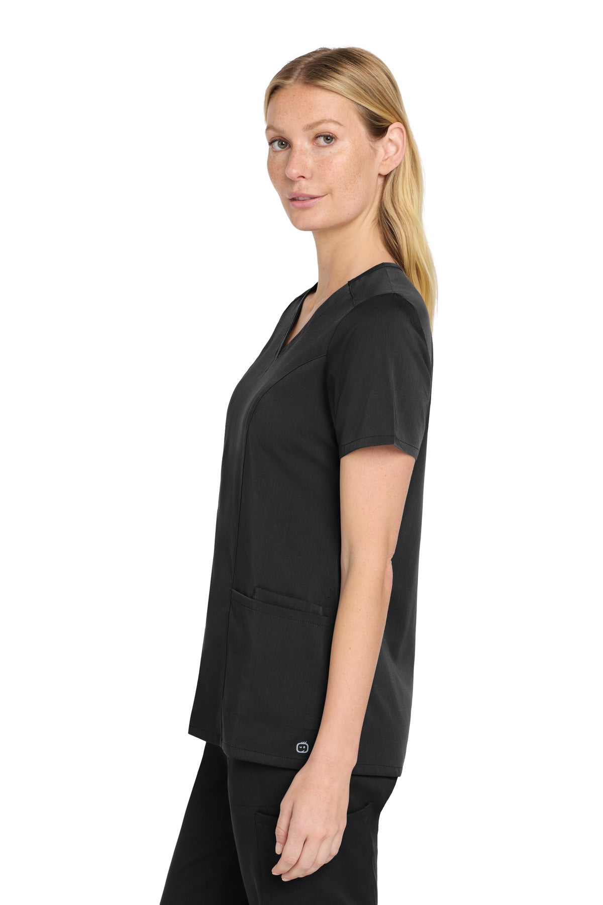 Black Wink Women's Premiere Flex V-Neck Top WW4168