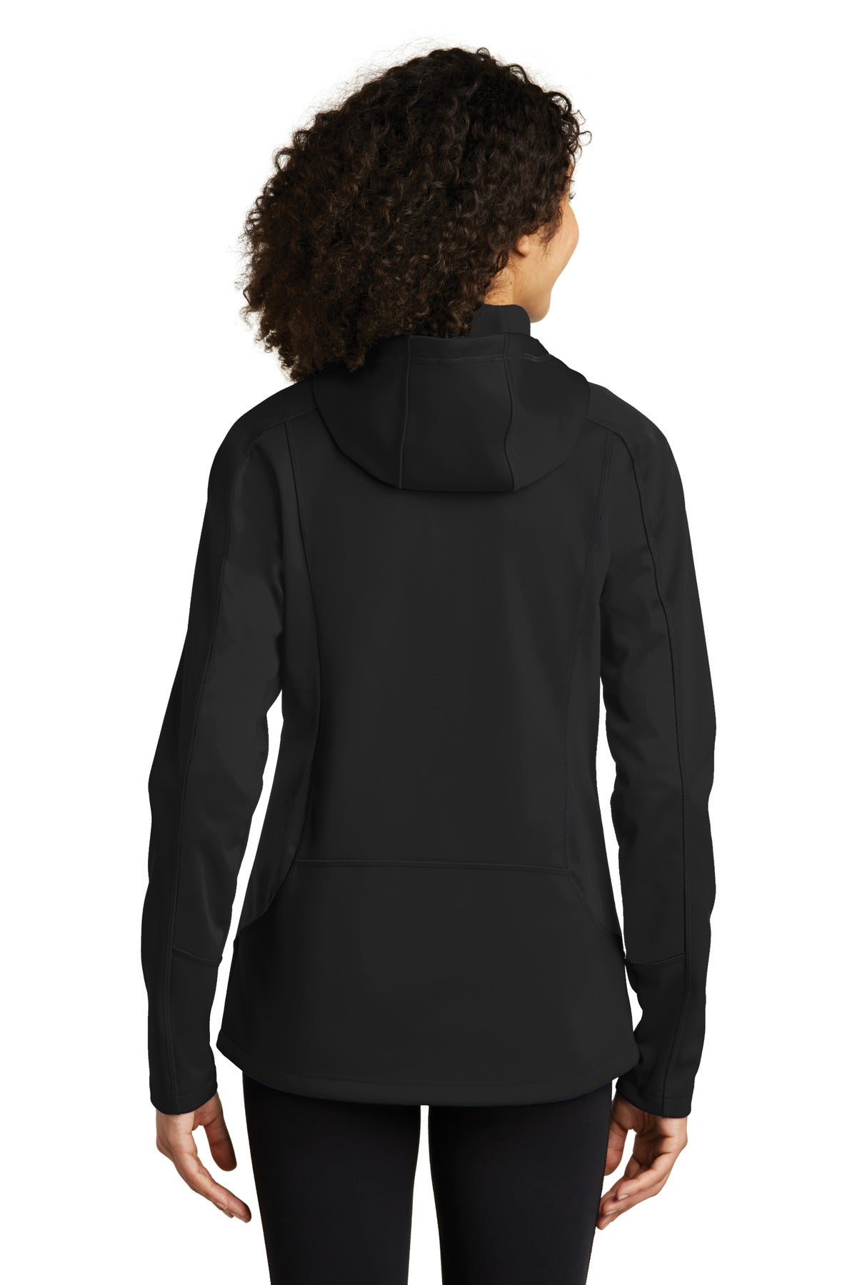 Black/Black Eddie Bauer Women's Trail Soft Shell Jacket. EB543