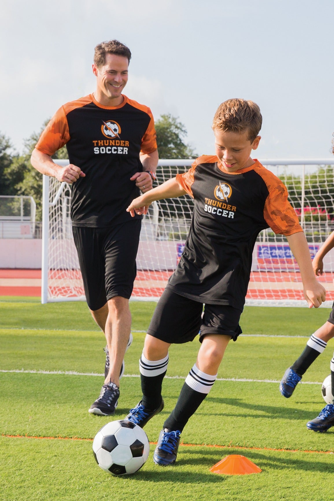 Black/Deep Red Sport-Tek CamoHex Colorblock Tee. ST371