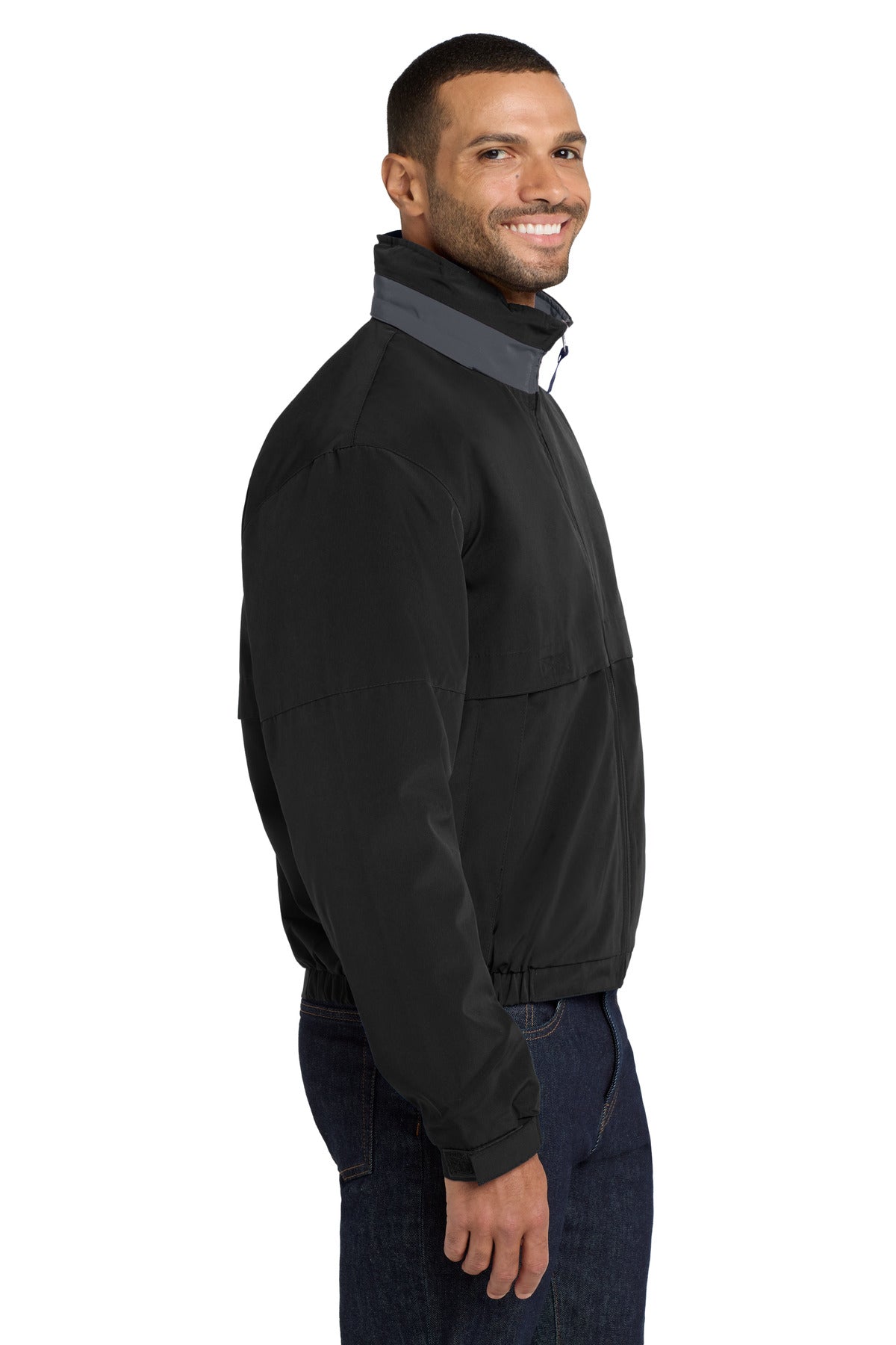 Black/Steel Gy Port Authority Legacy Jacket. J764