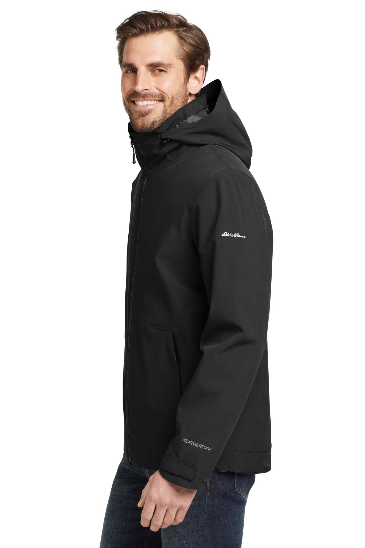 Black/Storm Gy Eddie Bauer WeatherEdge 3-in-1 Jacket EB656