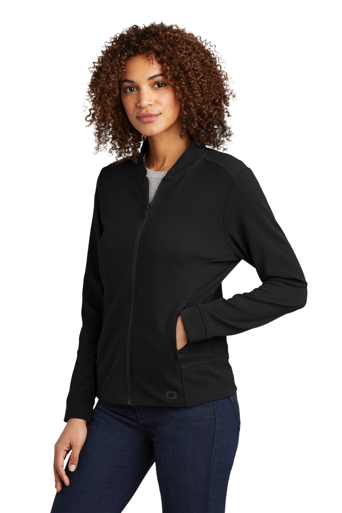 Blacktop OGIO Women's Hinge Full-Zip. LOG820