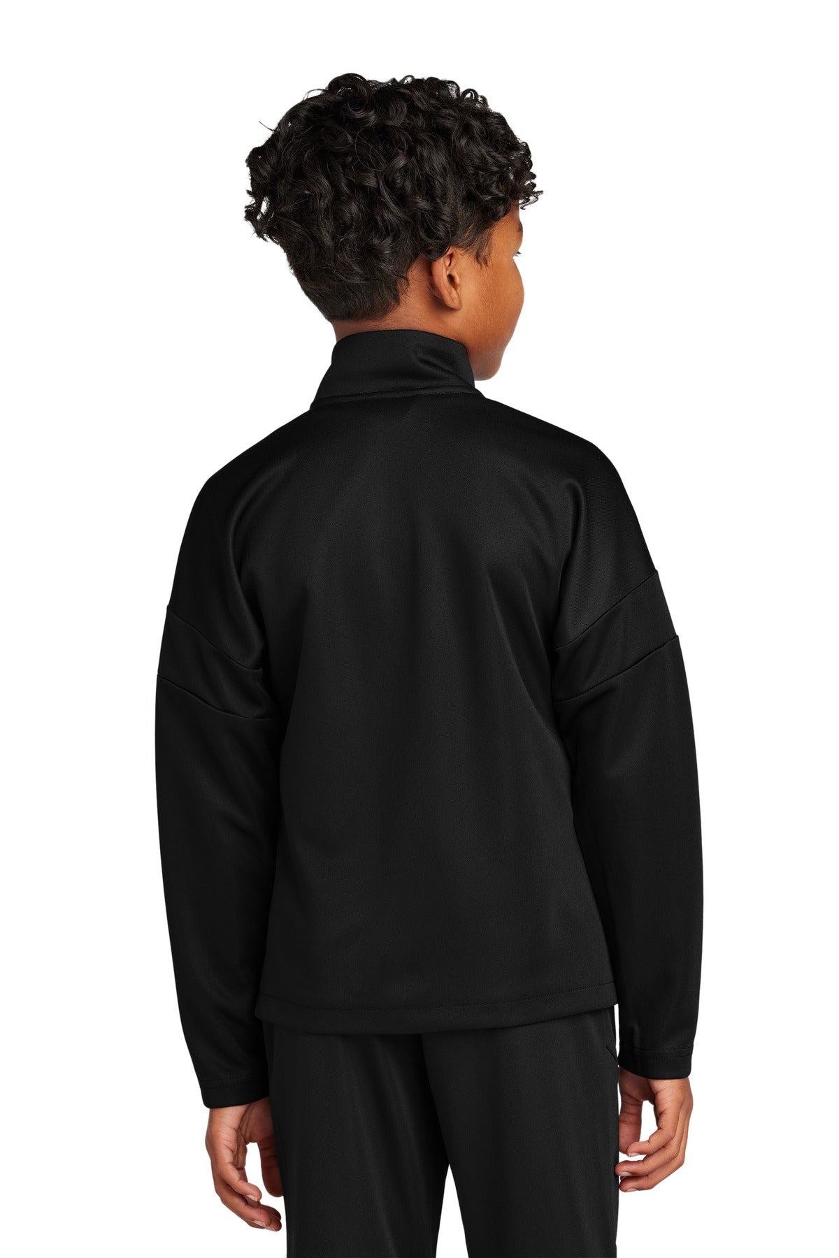 Blk/Blk Sport-Tek Youth Travel Full-Zip Jacket YST800