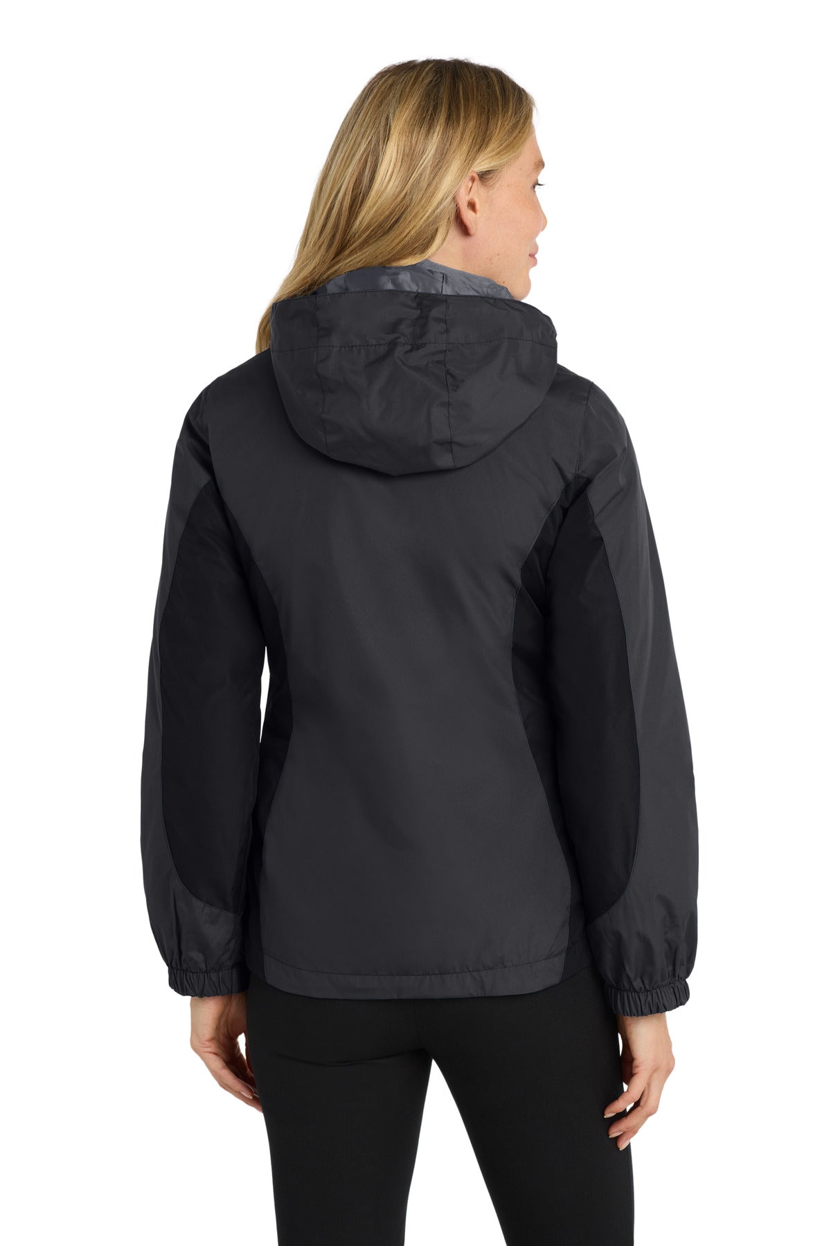 Blk/Blk/Mag Gy Port Authority Women's Colorblock 3-in-1 Jacket. L321