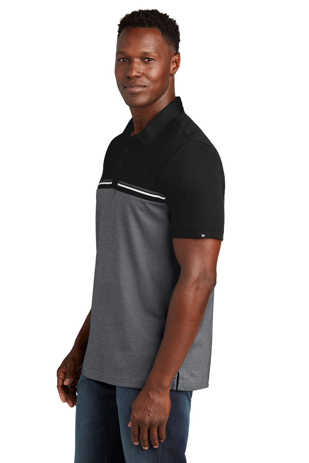 Blk/DkGyHt TravisMathew Sunset Blocked Polo TM1MY401