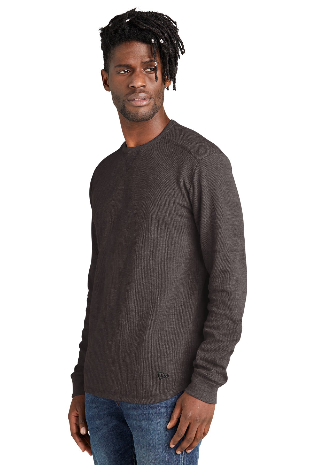 BlkHthr New Era Thermal Long Sleeve NEA140