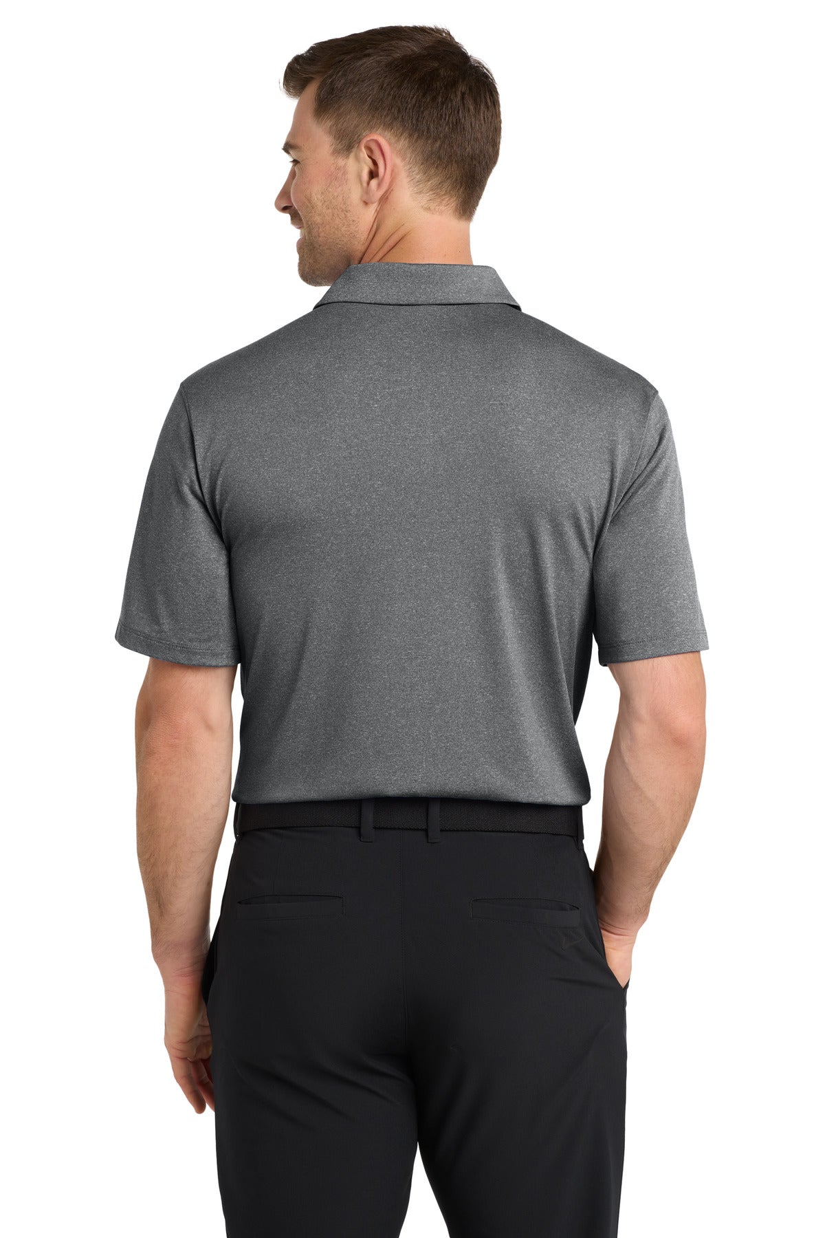 BlkHthr Nike Dri-FIT Vapor Polo NKDC2108
