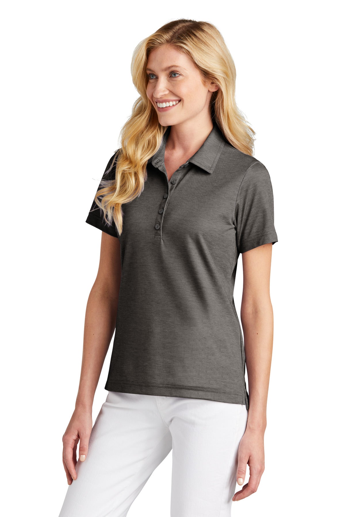 BlkHthr TravisMathew Women's Oceanside Heather Polo TM1WW002