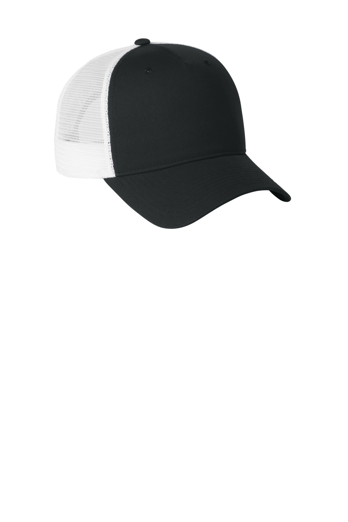 Blk/White Nike Snapback Mesh Trucker Cap NKFN9893
